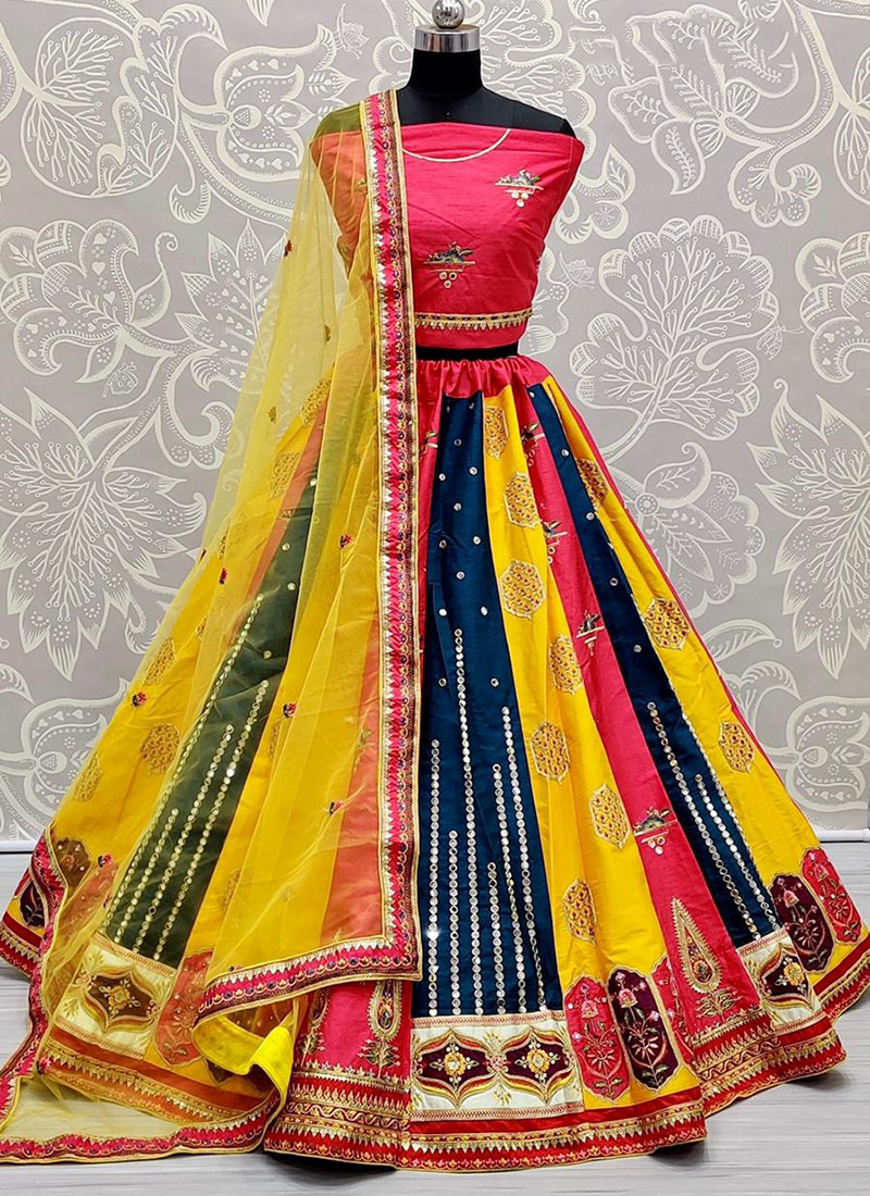 mirror lehenga choli